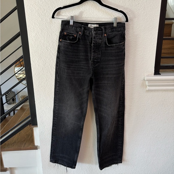 Zara Bliss Straight Black Denim Jeans - Picture 3 of 7